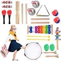 Herefun Juguetes de Instrumentos Musicales para Niños 22 en 1 Percusión Set Música Juguete Instrumento Educativo Bebés…